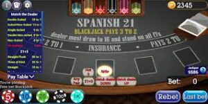 How to play Spanish 21 in casino game